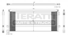 chladič klima Volvo FH12/16  790x330x21