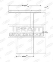 Nýt dutý 8x20mm